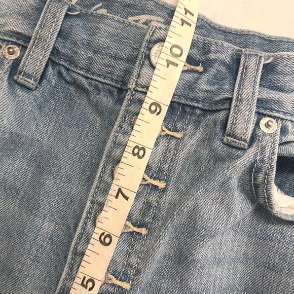 Free People We The Free Blossom Rigid Jeans Exposed Button Fly 26 - Picture 9 of 10